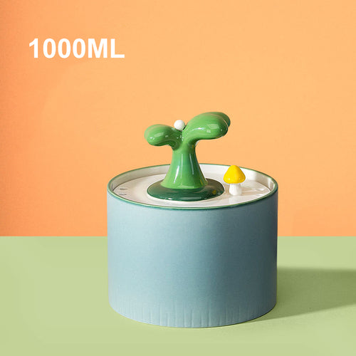 CERAMIC PLANT WATER FOUNTAIN