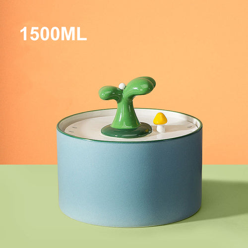 CERAMIC PLANT WATER FOUNTAIN