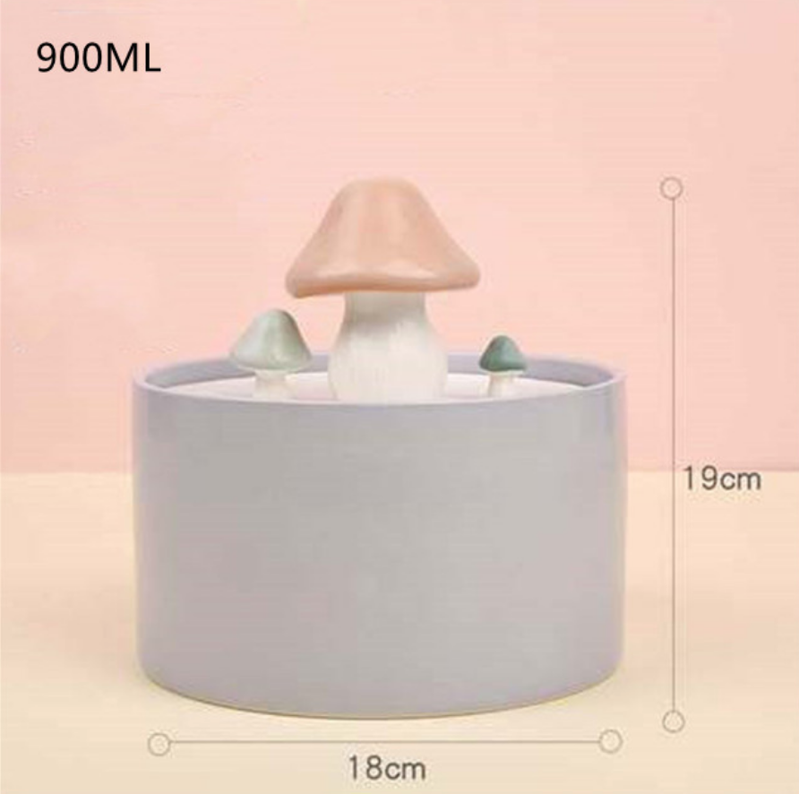 CERAMIC MUSHROOM WATER FOUNTAIN