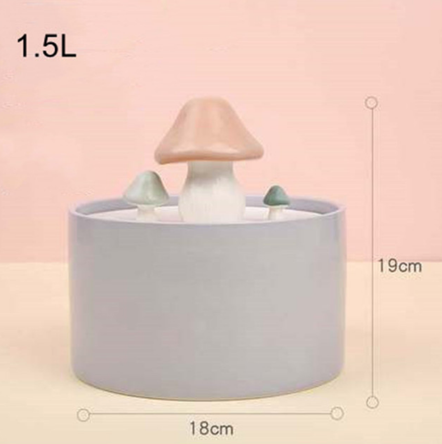 CERAMIC MUSHROOM WATER FOUNTAIN